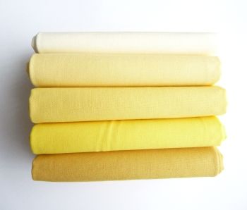 FQB23 Fat Quarter Quilting Fabric Bundle - Yellows | Makower