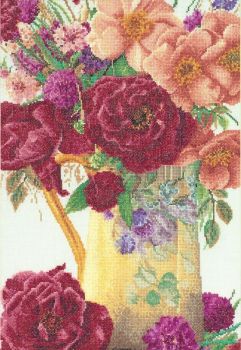3019 Rozenbasket Cross-Stitch Kit. Thea Gouverneur