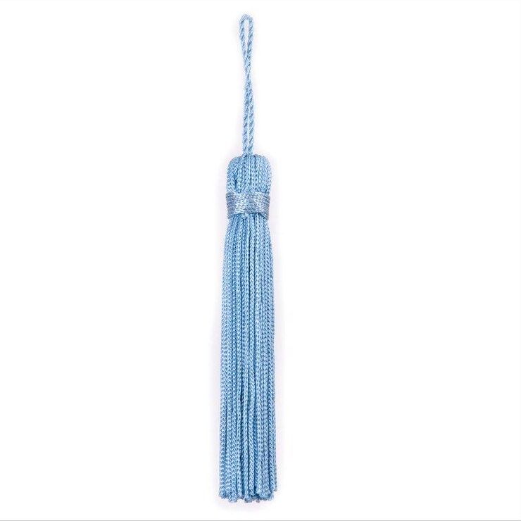 92081T Turquoise Silky Tassle Trimming