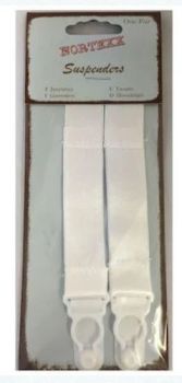 Stocking Suspenders - Sew on white - pair NS2