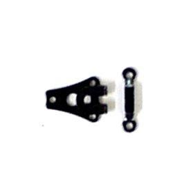 Silver Hook & Bar Trouser Fastening | Sew On 15mm Replacement D206S