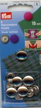 Metal Self Cover Buttons - 15mm 323151