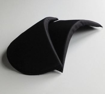 Black Set In Shoulder Pads - Small NSP2X