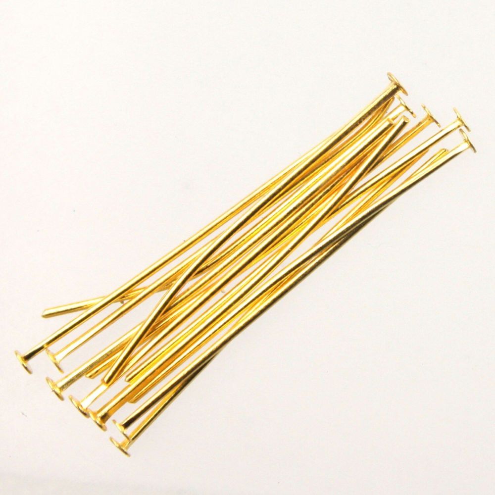 Flat Head Pins - Gold BC7330
