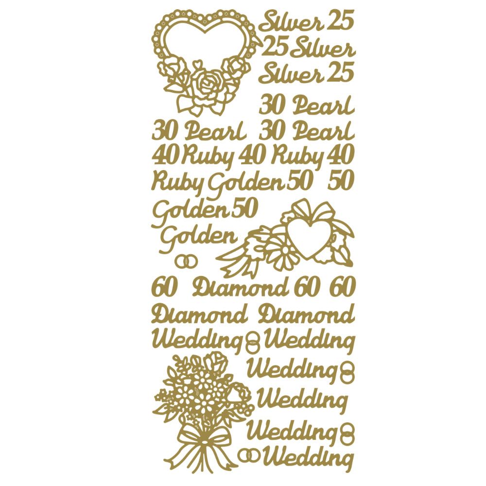 Wedding Anniversaries - Gold 1.1540