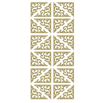 Filigree Corners - Gold 1.3300