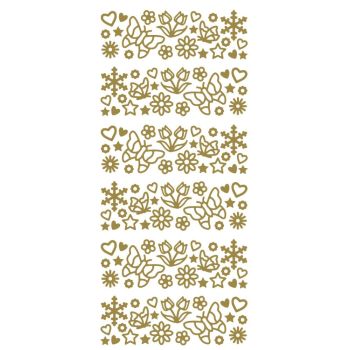 Butterflies & Flowers - Gold 1.4090