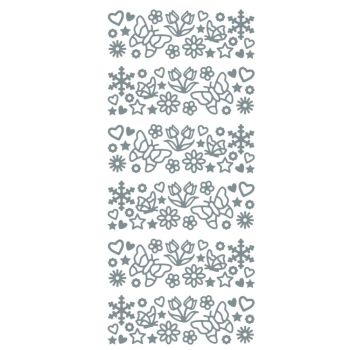 Butterflies & Flowers - Silver 1.4091