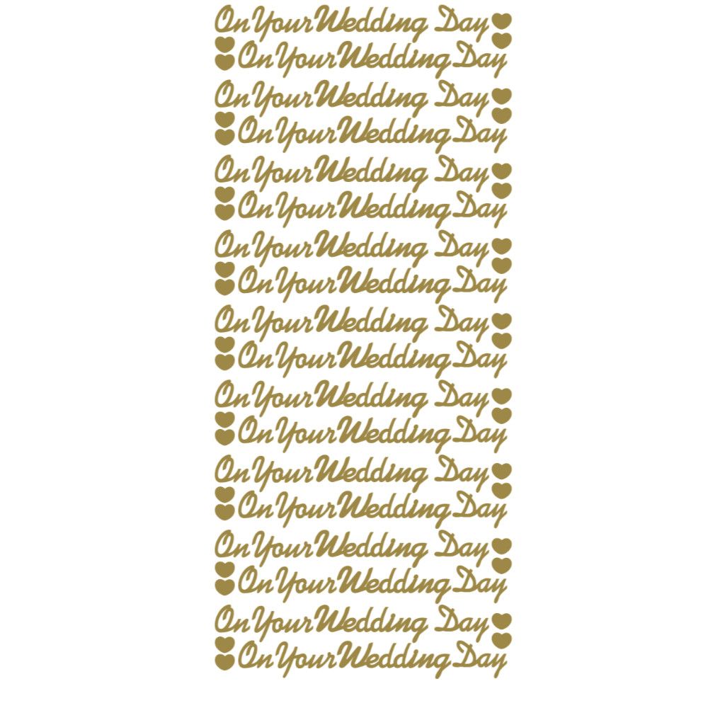 On Your Wedding Day - Gold 1.6630