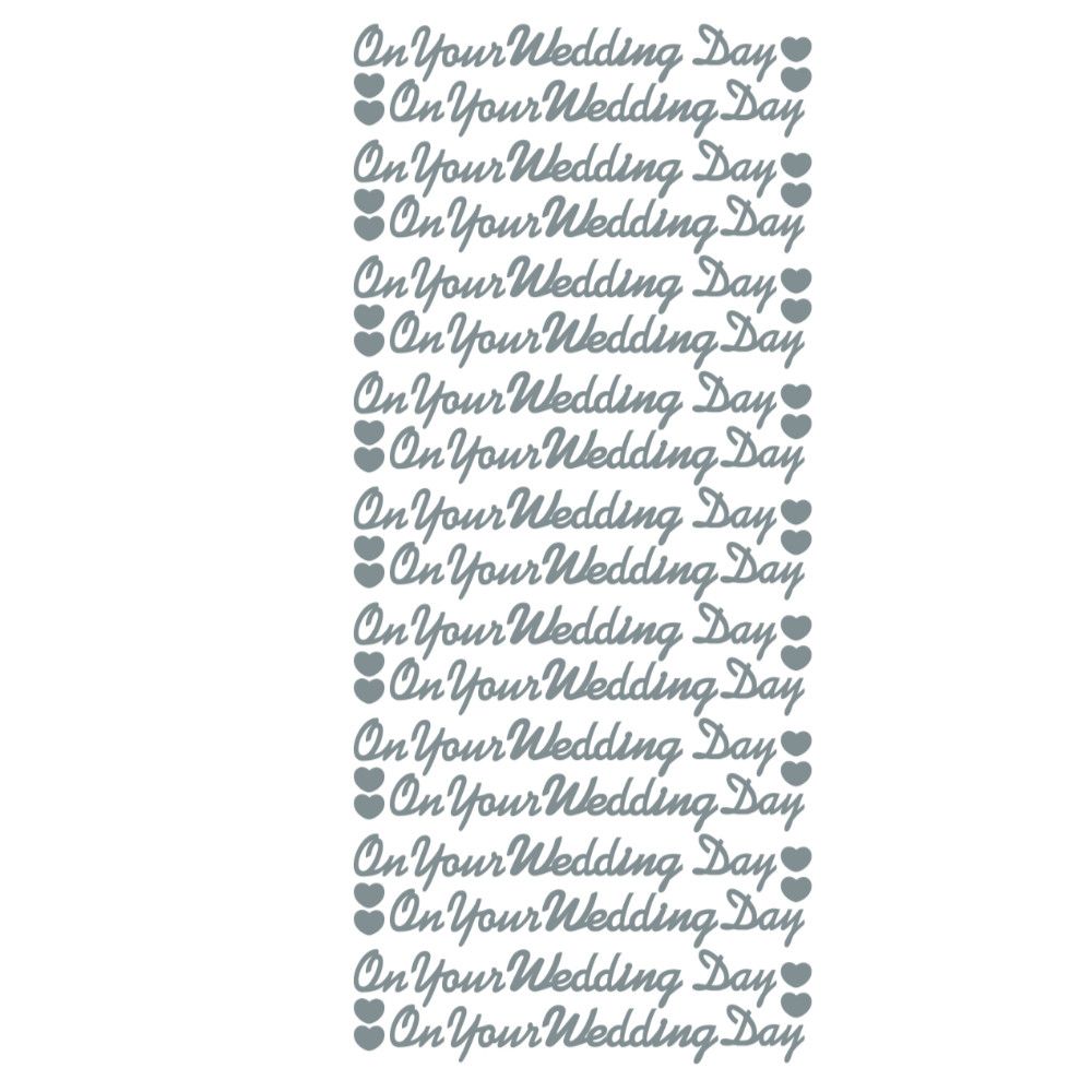On Your Wedding Day - Silver 1.6631