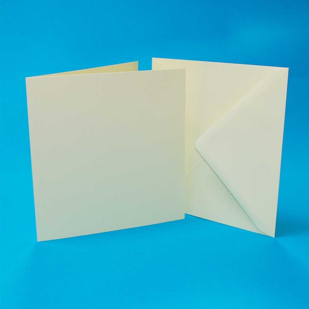 8" x 8" Cream Cards & Envelopes (25) Line 1014