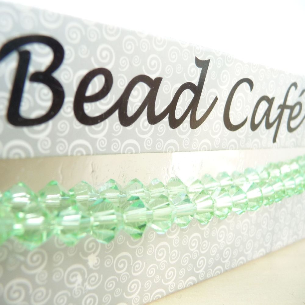 Green Faceted Beads 6mm BC7311