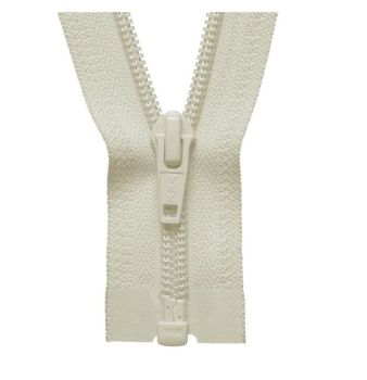 Cream - 30" Open Ended Nylon Zip