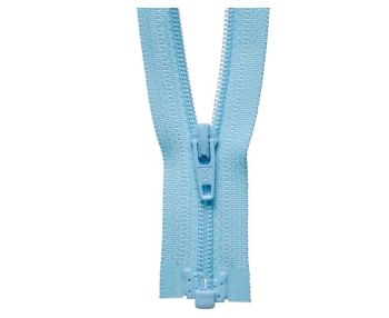 Pale Blue - 22" Open Ended Nylon Zip