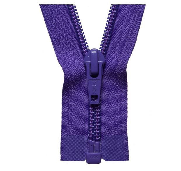 Purple - 14" Open Ended Nylon Zip