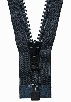 Black - 10" Open Ended Chunky Zip