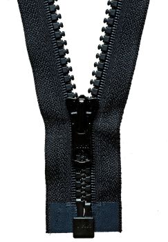 Black - 14" Open Ended Chunky Zip