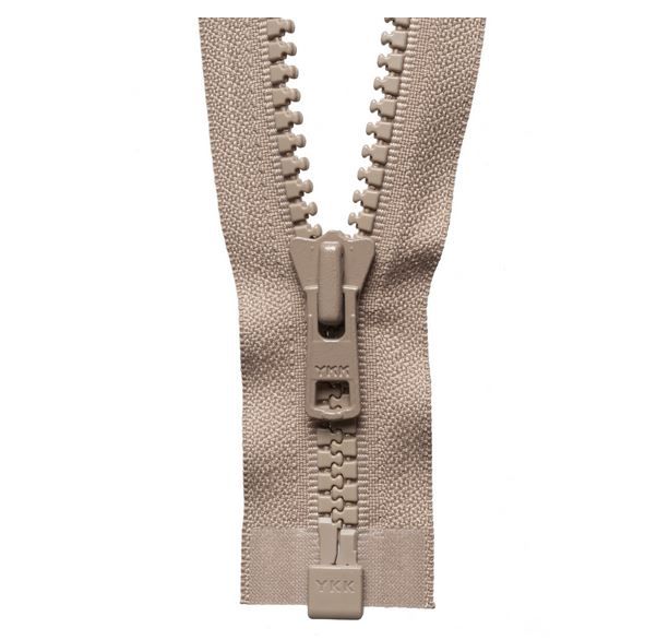 Beige - 10" Open Ended Chunky Zip