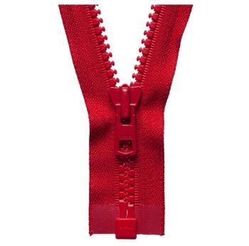 Red - 30" Open Ended Chunky Zip