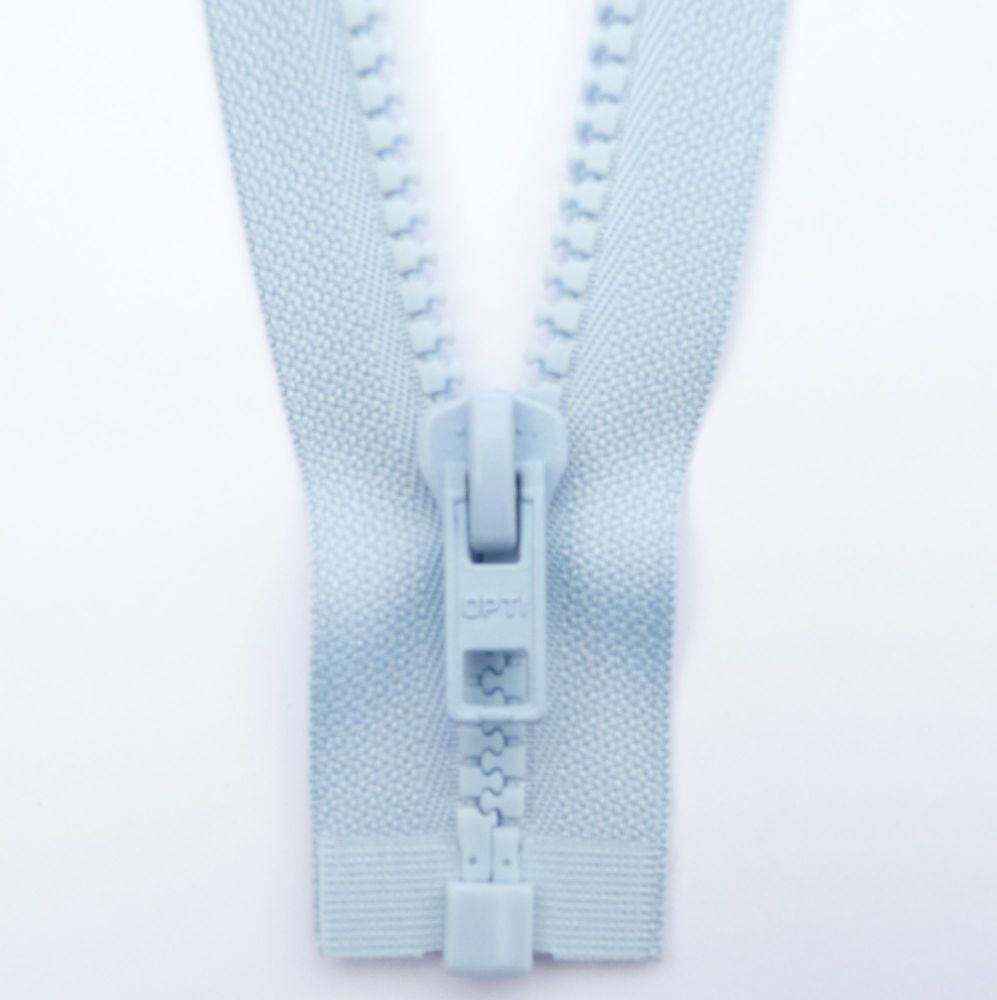 Pale Blue - 22" Open Ended Chunky Zip