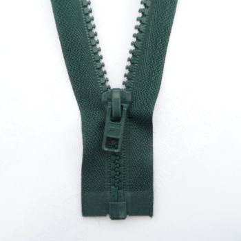 Bottle Green - 22" Open Ended Chunky Zip