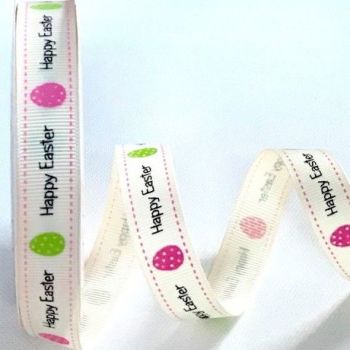 Happy Easter Ribbon - 16mm BTB080