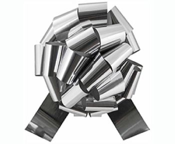 800320S  Metallic Silver Floristry Ribbon