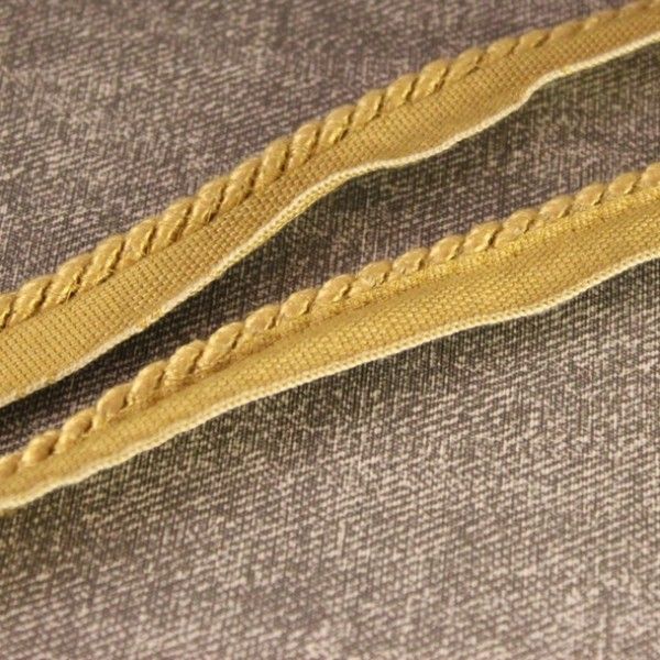 Gold Flanged Upholstery Cord
