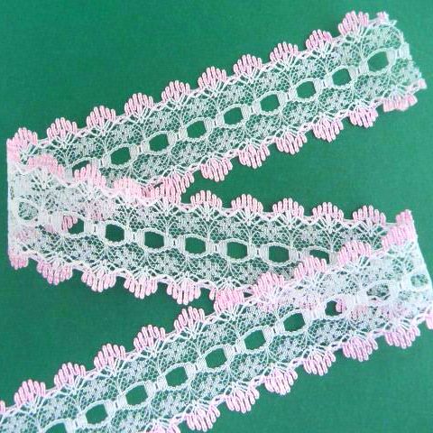 D635P Pink Knitting In Lace