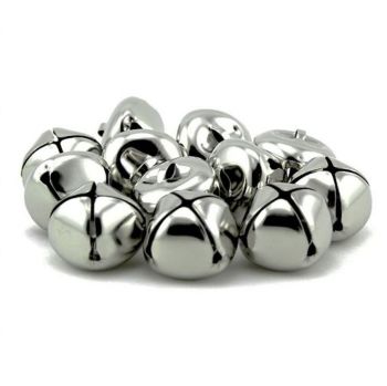 CX16S-12 Round Bells - Silver 12mm x 10