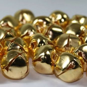 CX16G-20 Round Bells - Gold 20mm x 10