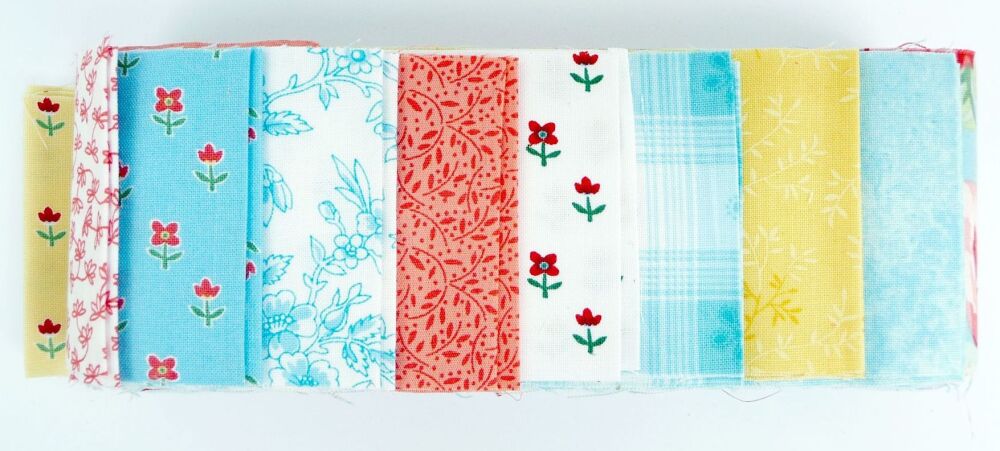 Jelly Strips - Summer Blossoms Quilting Fabrics - J20-2004