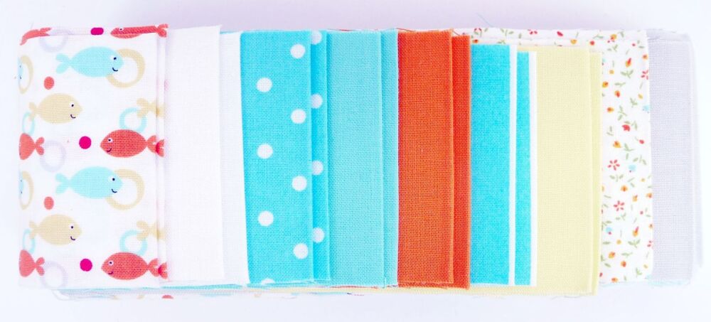 Jelly Strips- Fishes Quilting Fabrics- J20-2009