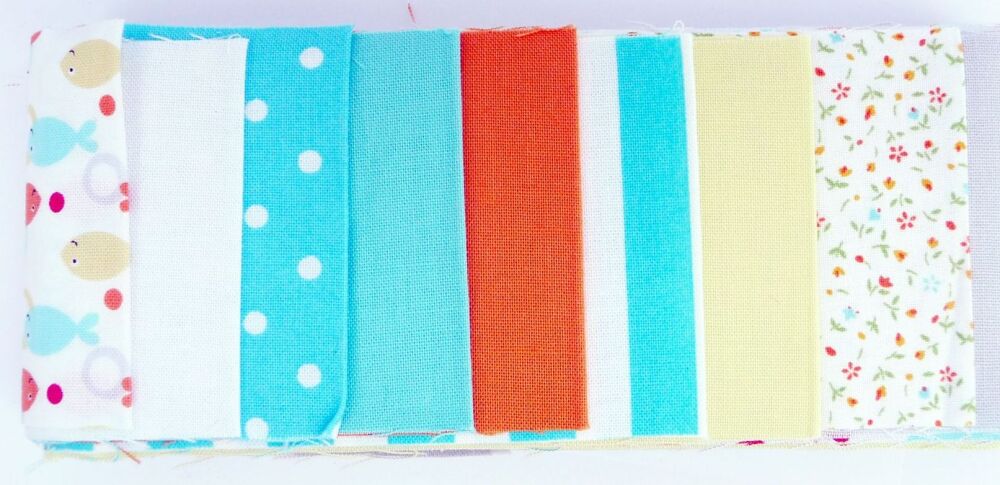 Jelly Strips  - Fishes Quilting Fabric- J10-2009
