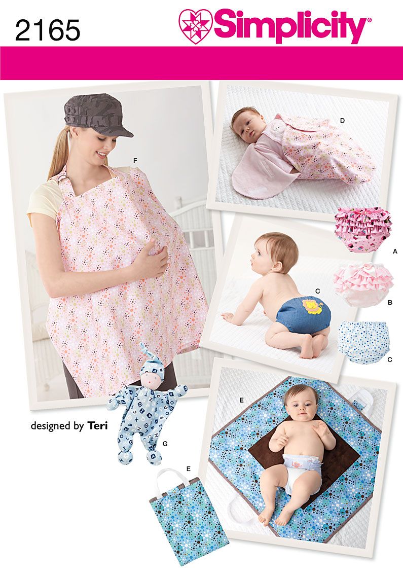 Simplicity 2165 Babies Accessories Sewing Pattern