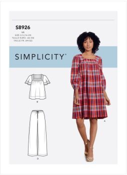Simplicity 8926U5 Trousers, Dress & Top Sewing Pattern