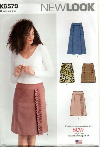 New Look Ladies Skirts Sewing Pattern Size 6 - 18