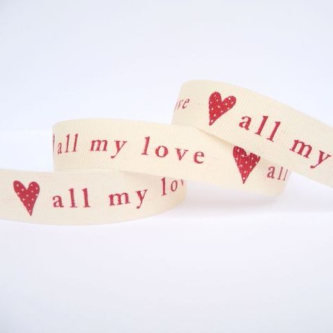 All My Love ♥  Ribbon | 15mm | 13493