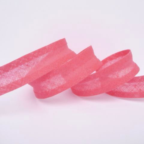 Rose Pink Cotton Bias Binding 16mm BB16-415