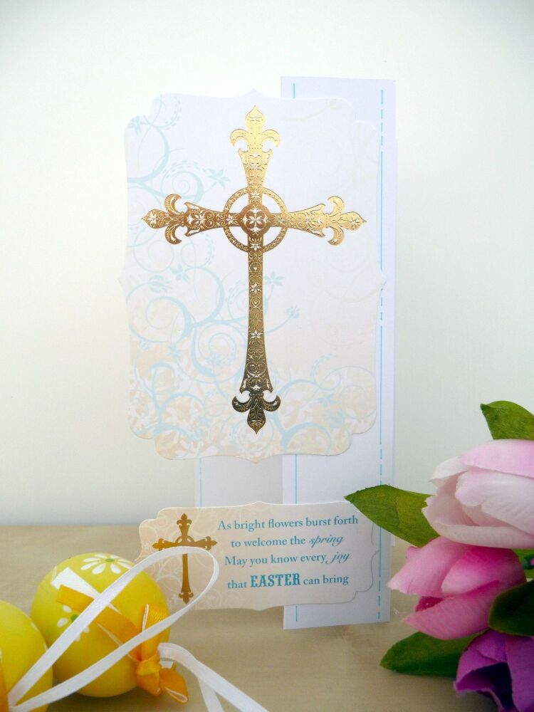 Religious Easter Card _ E2_ Hand Crafted One of A Kind Cards