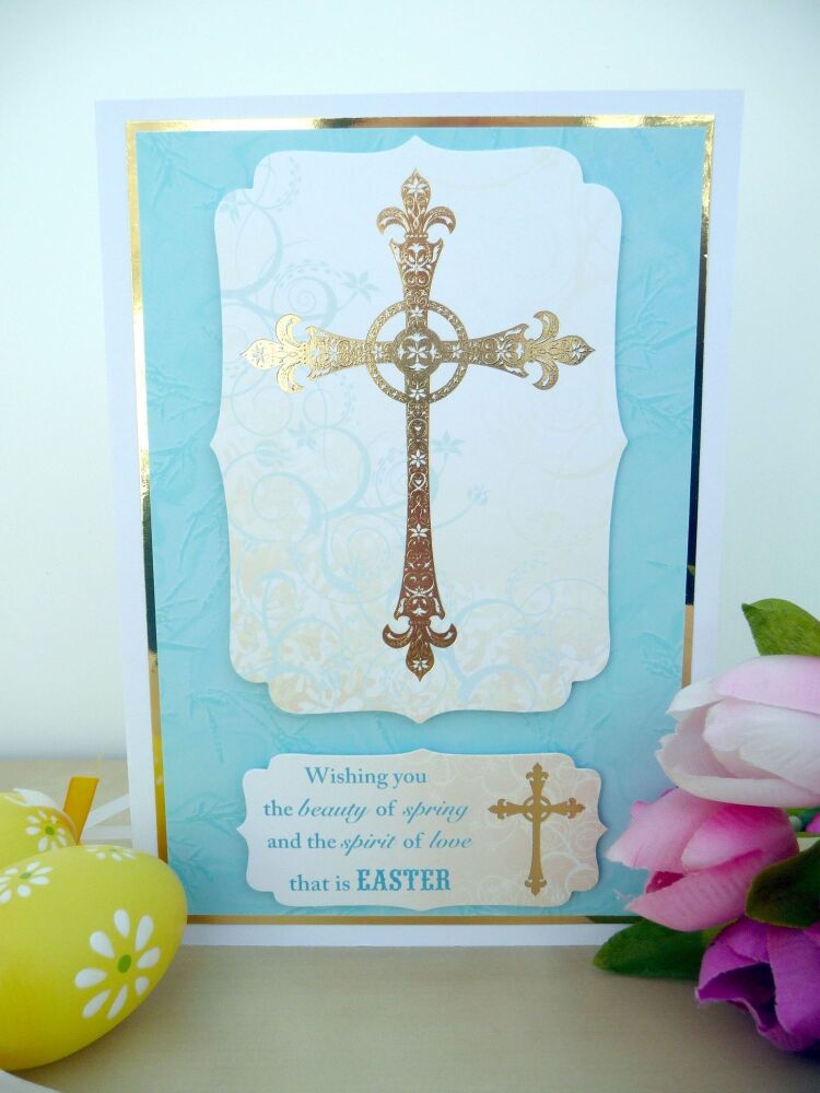 Religious Easter Card _ E3_ Hand Crafted One of A Kind Cards