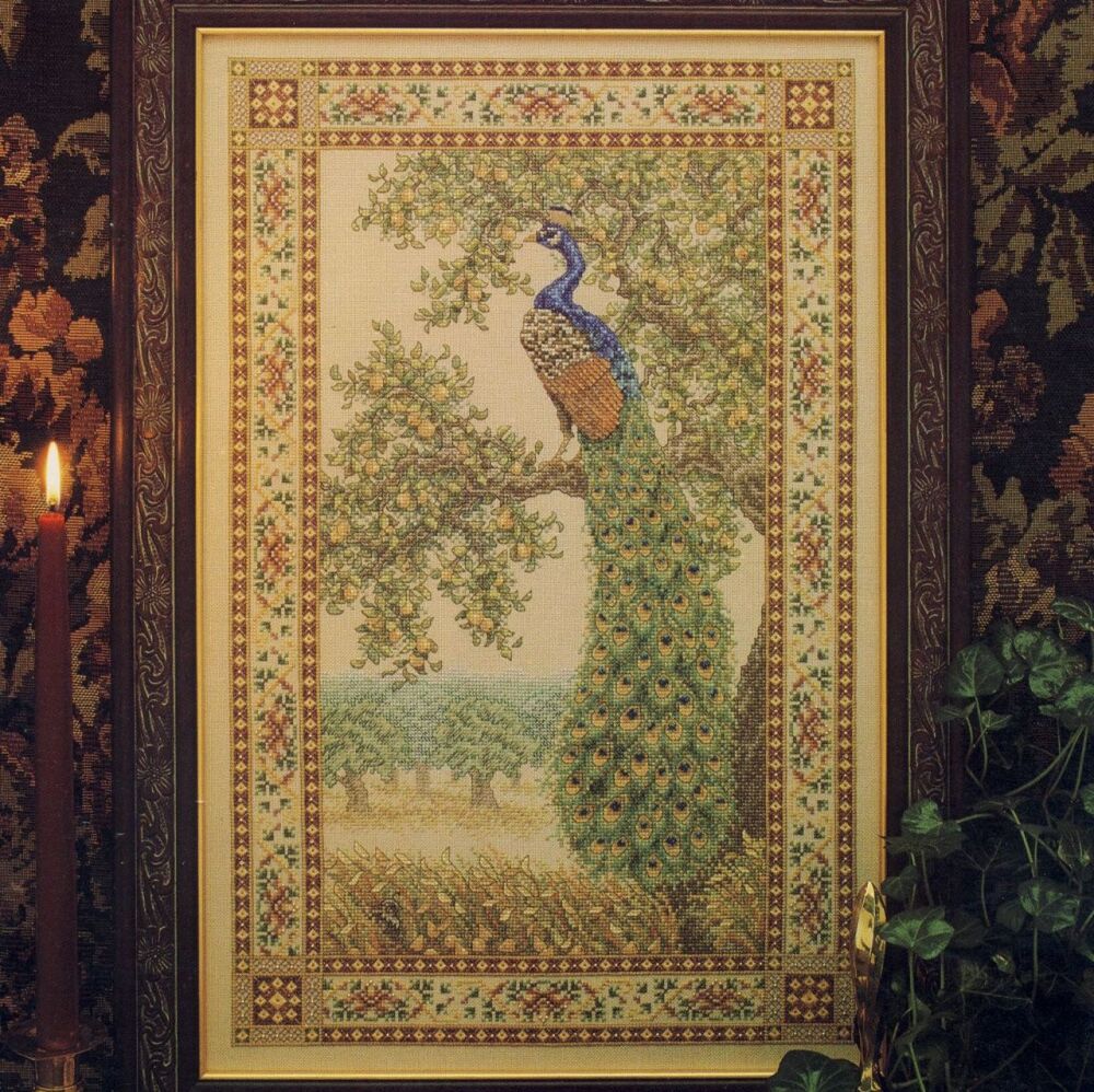 Peacock Tapestry Cross Stitch Chart | Teresa Wentzler 112