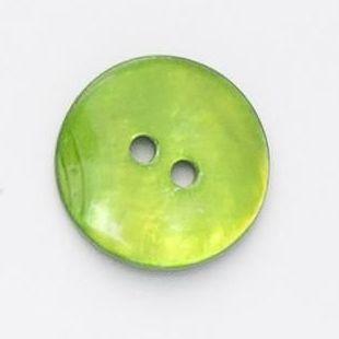 Large Lime Green Sea Shell Buttons 34mm x 3 Buttons - Hand made. X470-R121-54L_FREE DELIVERY