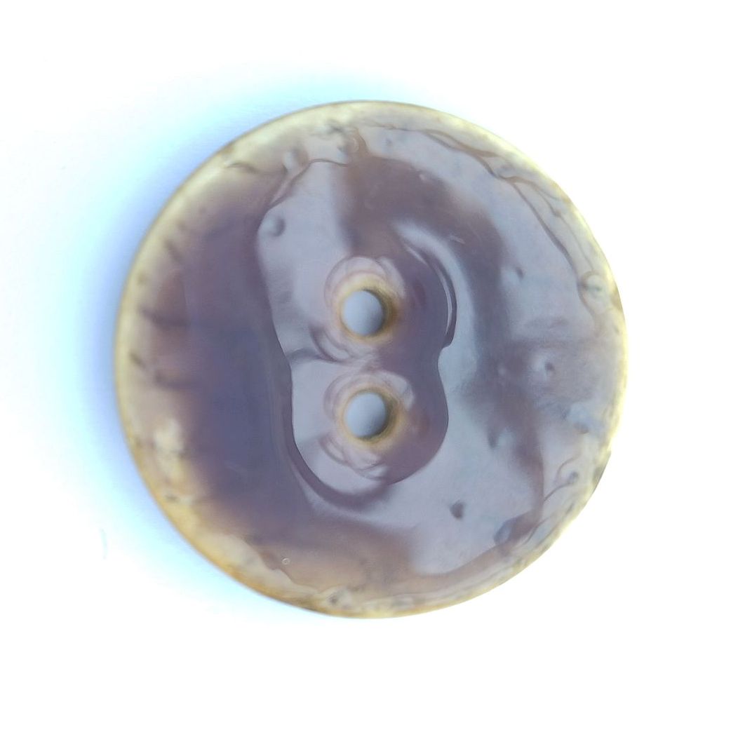 Large Purple Hand Enamelled Coconut Buttons 30mm x 2  Buttons. W231Pur-48_FREE DELIVERY