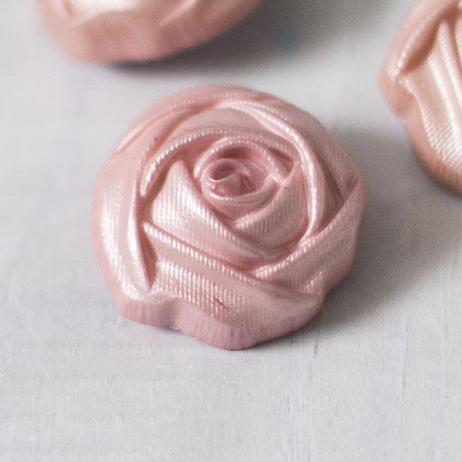 Large Rose Coat Button 25mm x 5 Buttons_ Italian Designer Bonfanti_ B219-40