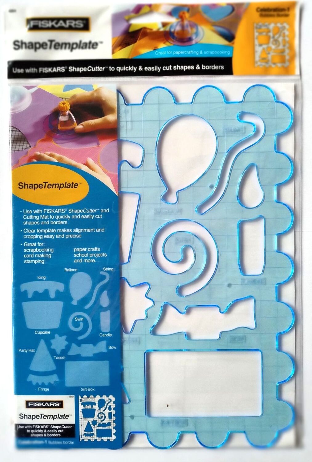 Children's Card Craft - Celebration 1 Shapes Template - Fiskars 4864