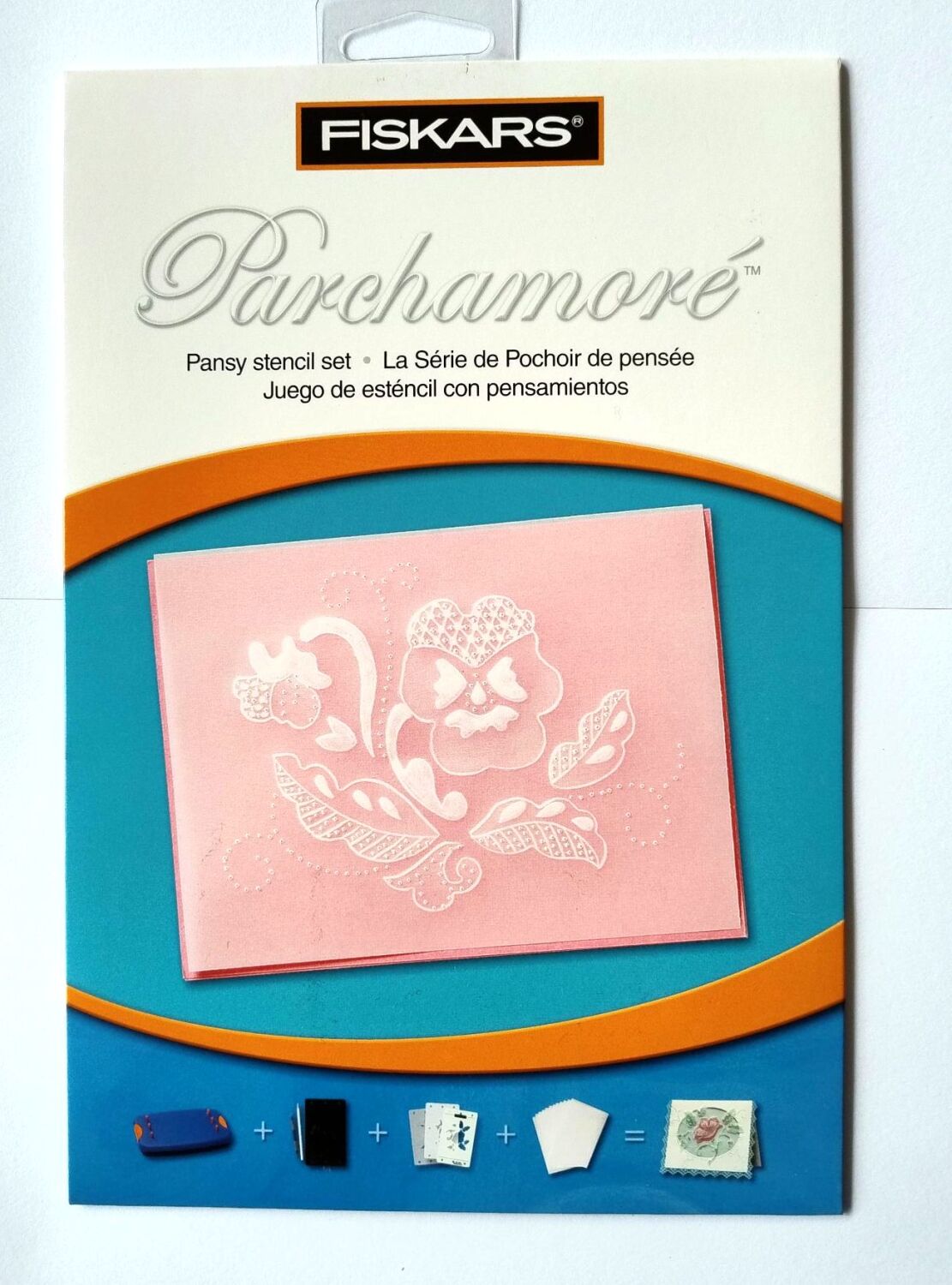 Card Craft - Intricate Pansy Flower - Parchment Embossing Stencil - Parcham