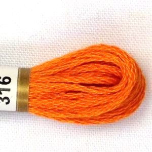 #316 Anchor Embroidery Silks / 8mtr Stranded Cotton Threads / Hand Embroidery / Cross-Stitch