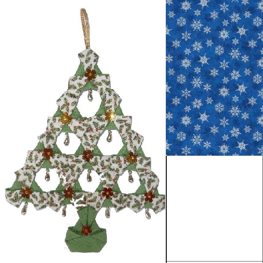 Fabric Christmas Tree Kit - Blue & White | Sewing Gift