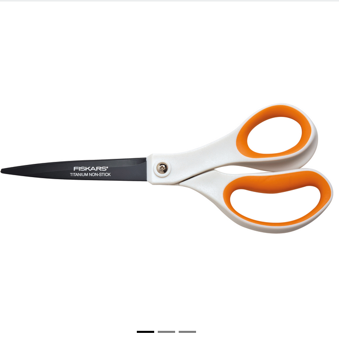 Fiskars Teflon Coated Universal Scissors - Comfort Grip - 21cm - F5413